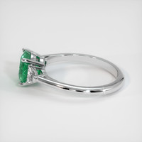 1.29 Ct. Emerald Ring, Platinum 950 4