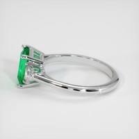 1.18 Ct. Emerald Ring, Platinum 950 4