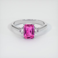 2.05 Ct. Pink Sapphire Ring, Platinum 950 1
