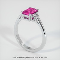 2.05 Ct. Sapphire Ring, Platinum 950 2