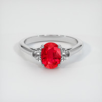 1.54 Ct. Ruby Ring, Platinum 950 1