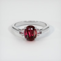 2.02 Ct. Ruby Ring, Platinum 950 1