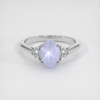 3.27 Ct. Bluish Purple Sapphire Ring, Platinum 950 1