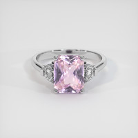 2.10 Ct. Pink Sapphire Ring, Platinum 950 1