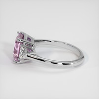 2.10 Ct. Pink Sapphire Ring, Platinum 950 4