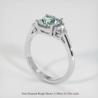 1.92 Ct. Sapphire Ring, Platinum 950 2