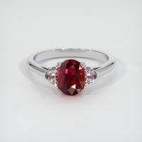 1.88 Ct. Ruby Ring, Platinum 950 1