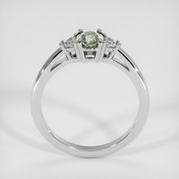 0.71 Ct. Yellowish Green Sapphire Ring, Platinum 950 3