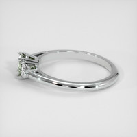 0.71 Ct. Yellowish Green Sapphire Ring, Platinum 950 4