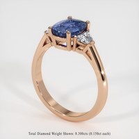 1.76 Ct. Gemstone Ring, 14K Rose Gold 2