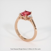 2.03 Ct. Sapphire Ring, 14K Rose Gold 2