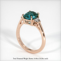 4.50 Ct. Sapphire Ring, 14K Rose Gold 2