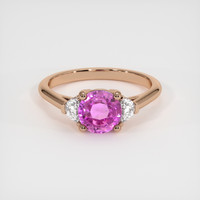 1.72 Ct. Sapphire Ring, 18K Rose Gold 1
