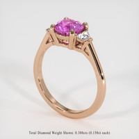 1.72 Ct. Sapphire Ring, 18K Rose Gold 2