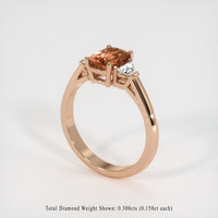 1.59 Ct. Sapphire Ring, 18K Rose Gold 2