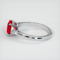 1.44 Ct. Ruby Ring, 10K White Gold 4