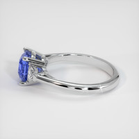 2.06 Ct. Blue Sapphire Ring, 10K White Gold 4