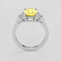 3.12 Ct. Yellow Sapphire Ring, 10K White Gold 3