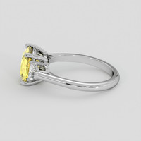 3.12 Ct. Yellow Sapphire Ring, 10K White Gold 4