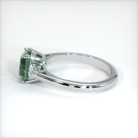 2.78 Ct. Green Sapphire Ring, 10K White Gold 4