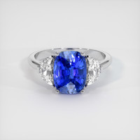 4.59 Ct. Sapphire Ring, 14K White Gold 1