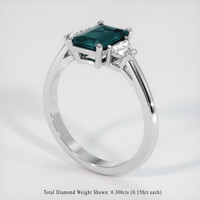 1.08 Ct. Gemstone Ring, 14K White Gold 2