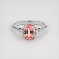 1.80 Ct. Sapphire Ring, 14K White Gold 1