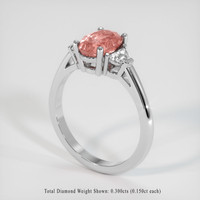 1.80 Ct. Sapphire Ring, 14K White Gold 2