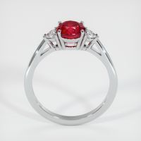 Three Stone Ruby Ring 1.54 Ct., 14K White Gold Preview