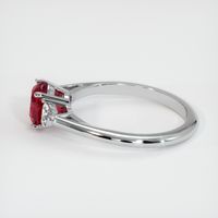Three Stone Ruby Ring 1.54 Ct., 14K White Gold Preview