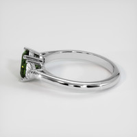 1.26 Ct. Green Sapphire Ring, 14K White Gold 4