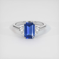 2.57 Ct. Sapphire Ring, 14K White Gold 1