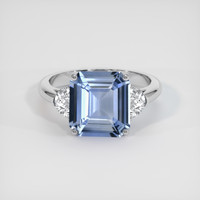 4.62 Ct. Sapphire Ring, 14K White Gold 1