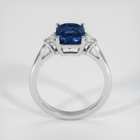 3.61 Ct. Blue Sapphire Ring, 14K White Gold 3