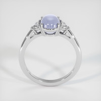 3.27 Ct. Bluish Purple Sapphire Ring, 14K White Gold 3