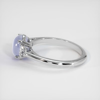 3.27 Ct. Bluish Purple Sapphire Ring, 14K White Gold 4