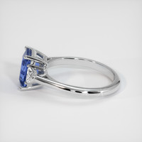 2.06 Ct. Blue Sapphire Ring, 14K White Gold 4