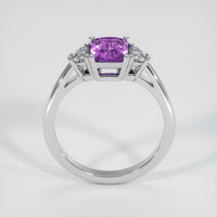 1.37 Ct. Purple Sapphire Ring, 14K White Gold 3