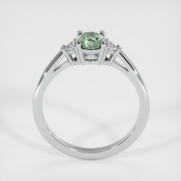 0.94 Ct. Bluish Green Sapphire Ring, 14K White Gold 3