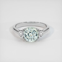 1.92 Ct. Sapphire Ring, 14K White Gold 1