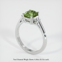 1.66 Ct. Sapphire Ring, 14K White Gold 2
