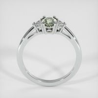0.71 Ct. Yellowish Green Sapphire Ring, 14K White Gold 3