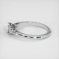 0.71 Ct. Yellowish Green Sapphire Ring, 14K White Gold 4