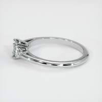 0.60 Ct. Bluish Grey Sapphire Ring, 14K White Gold 4