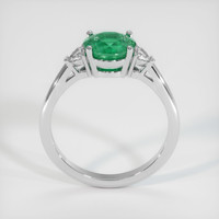 1.29 Ct. Emerald Ring, 18K White Gold 3