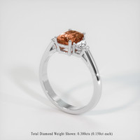 1.59 Ct. Sapphire Ring, 18K White Gold 2