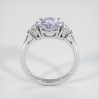2.41 Ct. Bluish Grey Sapphire Ring, 18K White Gold 3