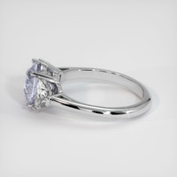2.41 Ct. Bluish Grey Sapphire Ring, 18K White Gold 4