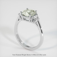 2.44 Ct. Sapphire Ring, 18K White Gold 2