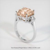 8.27 Ct. Sapphire Ring, 18K White Gold 2